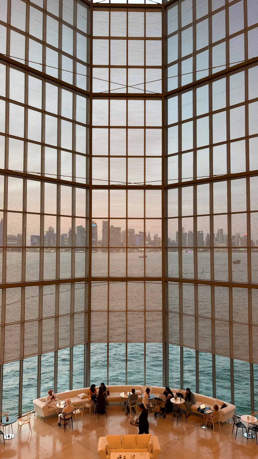 Architectural window view in Doha